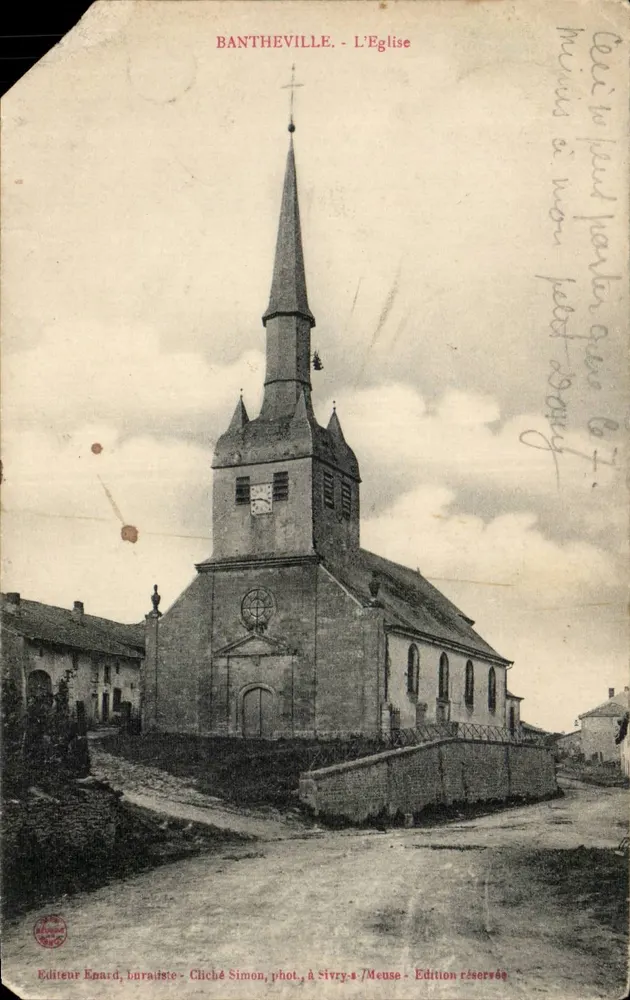 BANTHEVILLE - L'Église — éditeur Enard, Luraisiste, Chiché Simon, phot. à Sivry-sur-Meuse - Awers