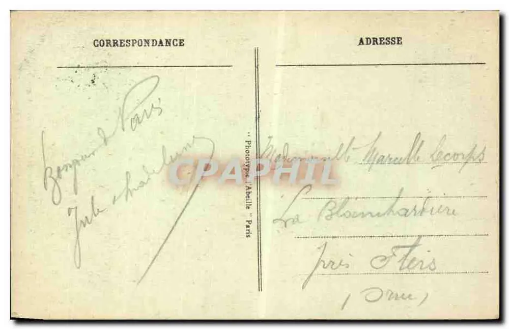 Grab von Napoleon I. in den Invaliden — Paris — Verlag 'PARIS' Nr. 77 - Rückseite