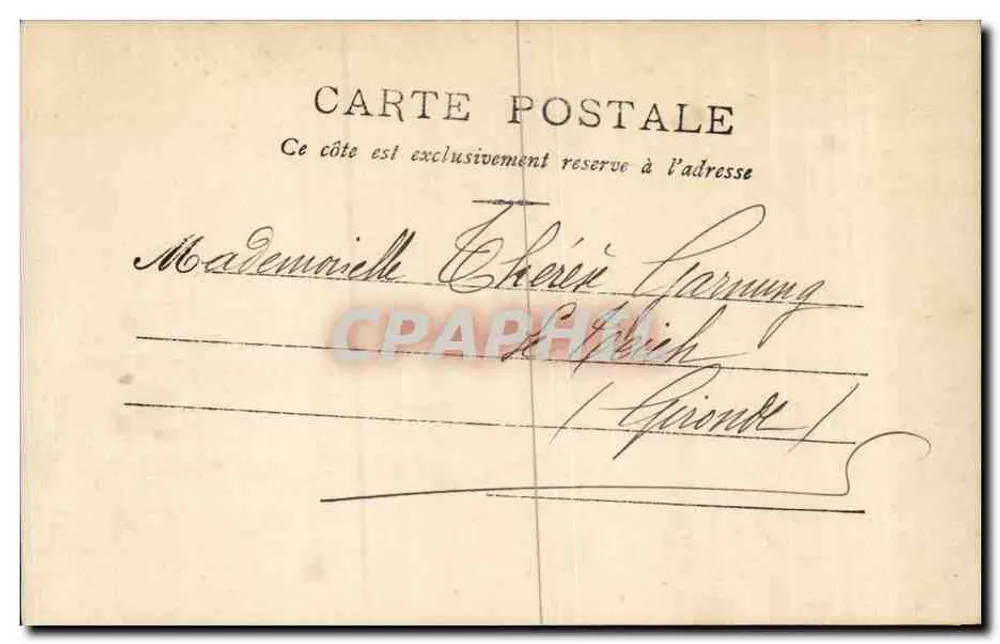 Ein Kuss? — Paris, datiert um 1903 — Verlag A.S. (A.S. Paris) - Rückseite