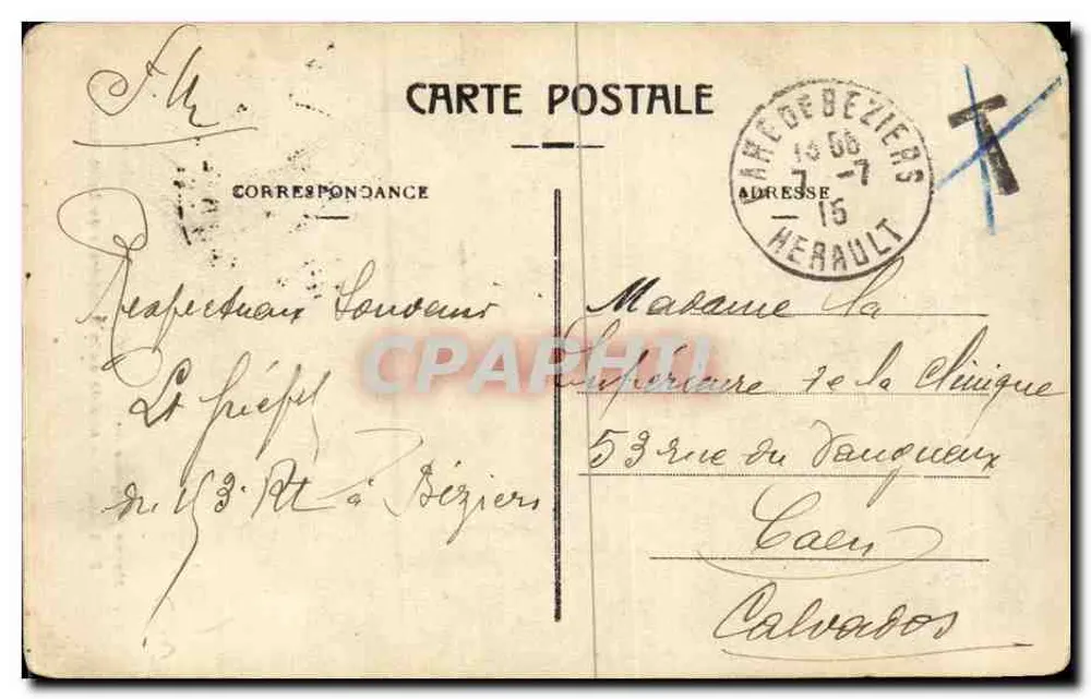 Béziers — Die Apsis der Kathedrale Saint-Nazaire — Éd. Marius Pons, Béziers, n°5 - Rückseite
