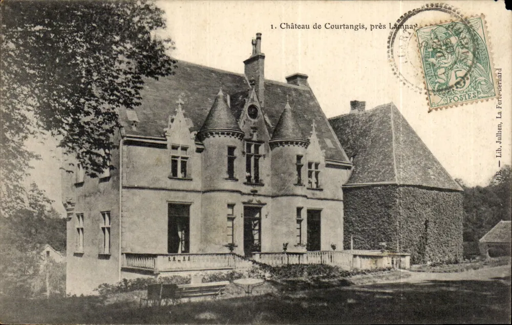 Schloss Courtangis, nahe Lannay — Lib. Jullien, La Ferté-Bernard - Vorderseite