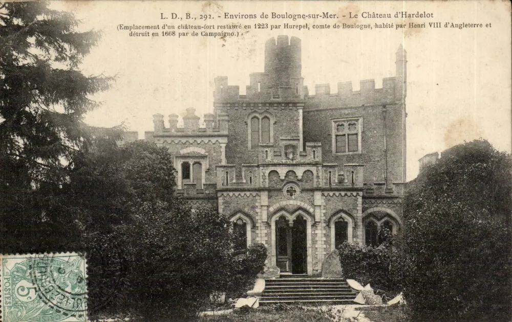 Schloss Hardelot — Umgebung von Boulogne-sur-Mer — L.D., B., 292 - Vorderseite