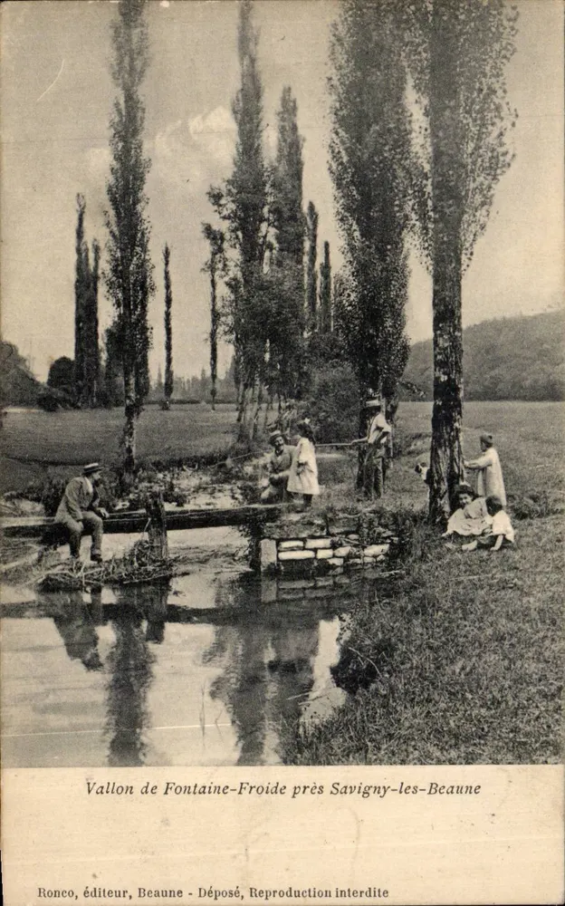 Tal des Fontaine-Froide nahe Savigny-les-Beaune — Ronco, Verleger, Beaune - Vorderseite