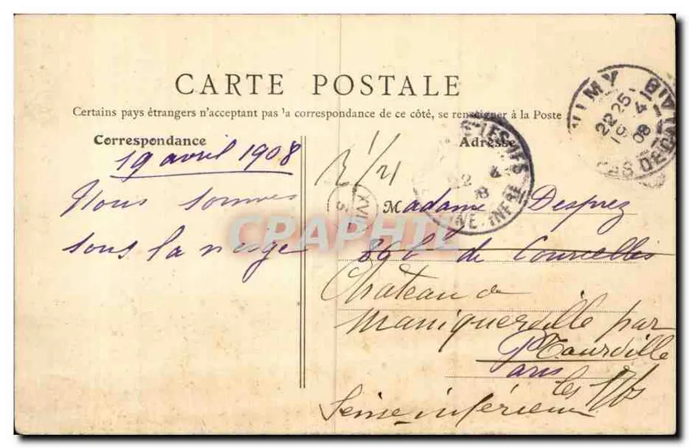 Yimy (P.-de-C.) — Entrada da Igreja — B. F., Paris - Verso