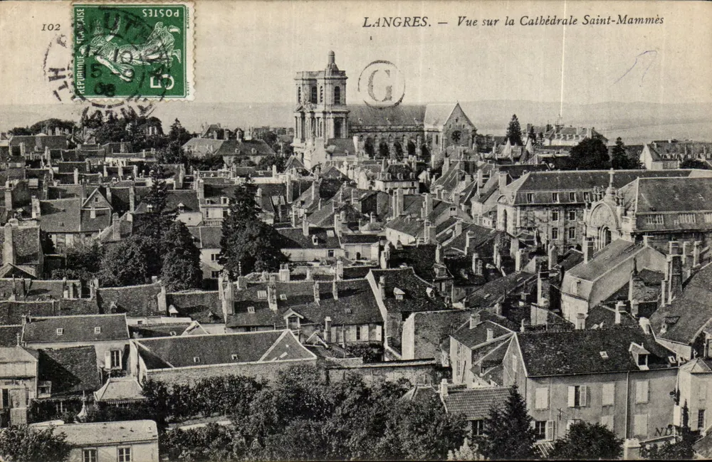 Langres — Ansicht der Kathedrale Saint-Mammès — Répertoire Français n°102 - Vorderseite