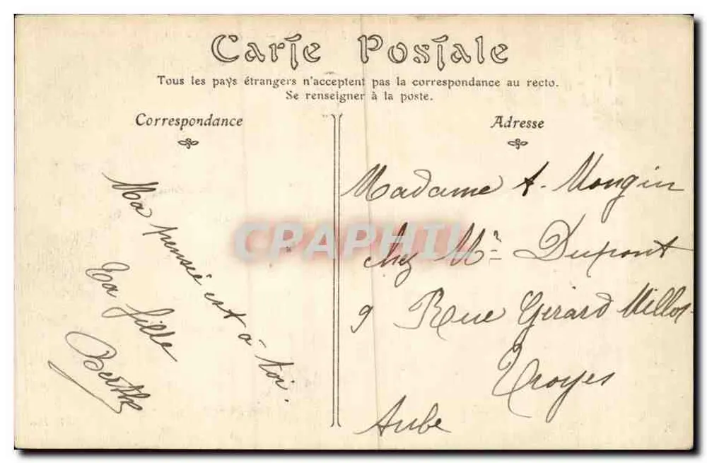Langres — Ansicht der Kathedrale Saint-Mammès — Répertoire Français n°102 - Rückseite