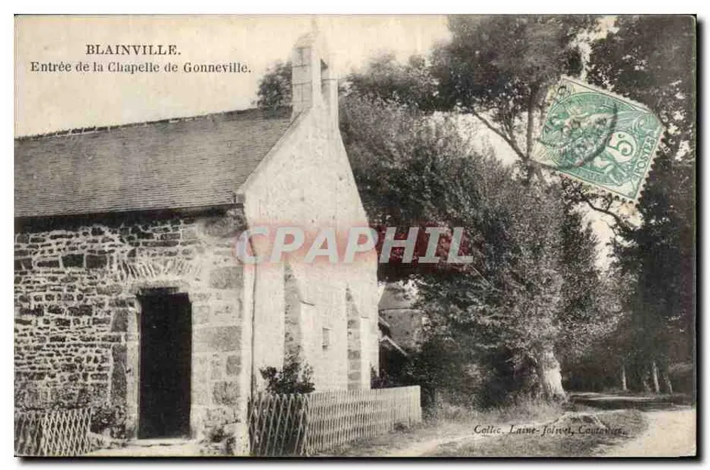 Blainville. Entrada da Capela de Gonneville — Coleção Lame-Jolivet, Coutances. - Frente