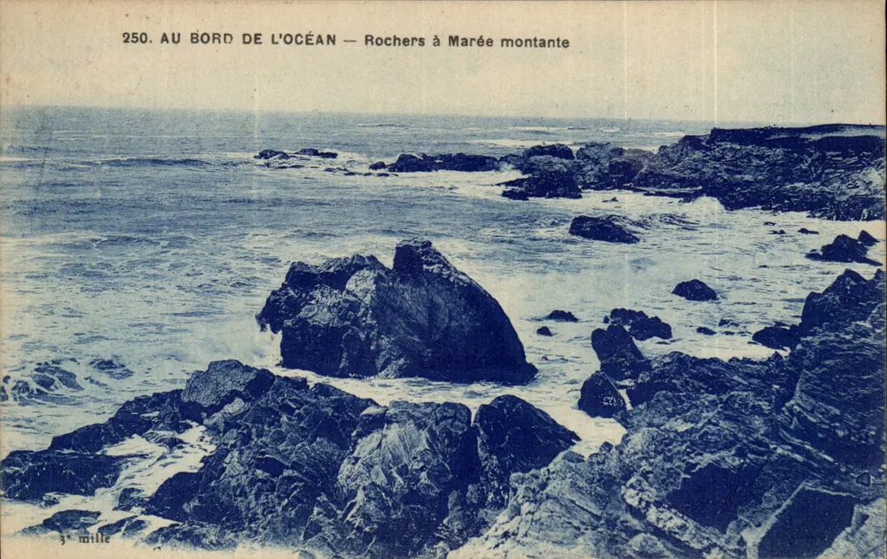 Am Rand des Ozeans — Felsen bei Flut — 3e mille - Vorderseite