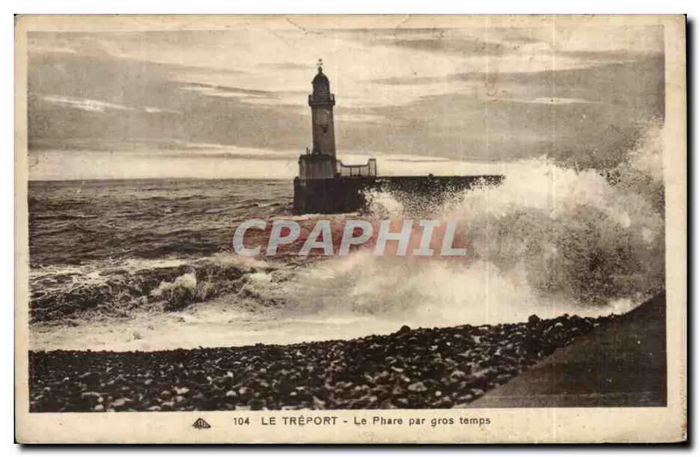 Le Tréport - O Farol em tempestade — n°104 - Frente