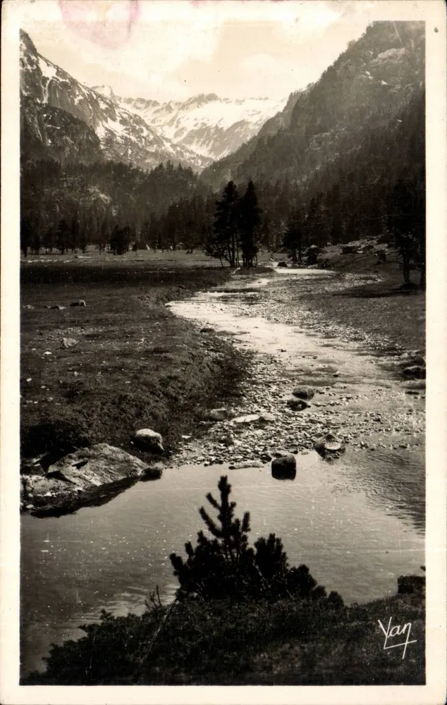 Cauterets - Tal des Marcadau — Das Plateau von Cayan — Edition Photo Minaud, Lourdes - Vorderseite