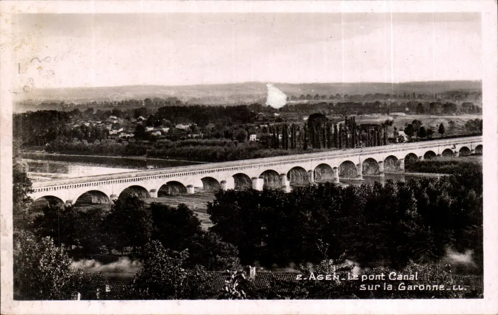 Agen - Die Kanalbrücke über die Garonne — Verlag LL - Vorderseite