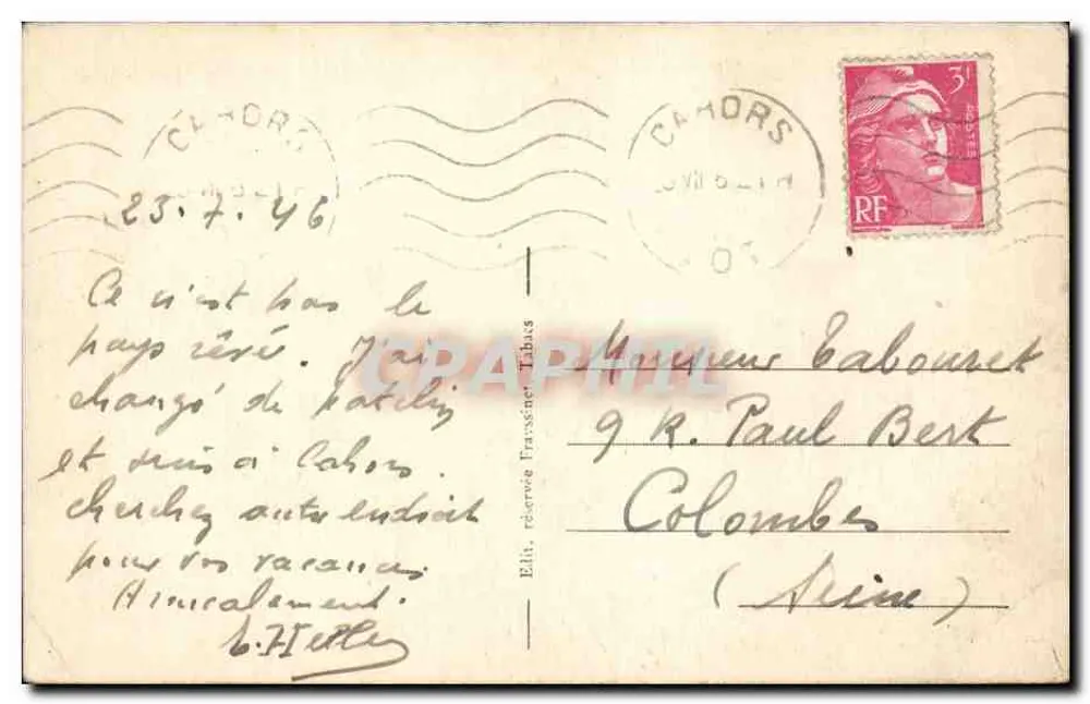Cahors — O Ponte Valentré (século XIV) — TW 13068 - Verso