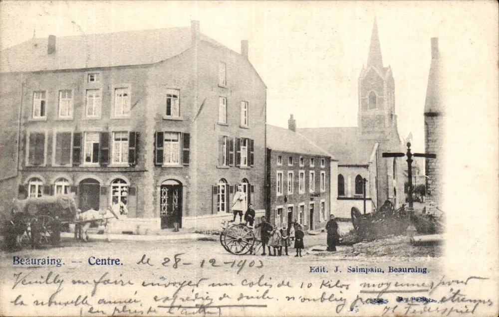 Beauraing — Centre — Edit. J. Saimpain, Beauraing - Vorderseite