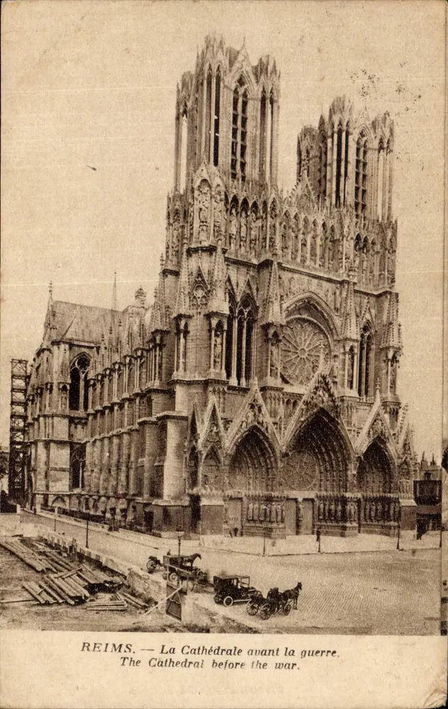 Reims — Kathedrale vor dem Krieg — Edition Reims-Kathedrale - Vorderseite