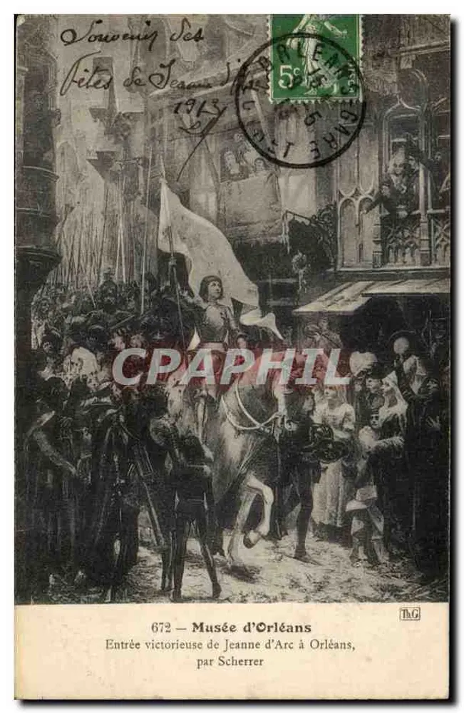 Siegeszug Johans von Arc in Orléans — Museum von Orléans — von Scherrer - Vorderseite