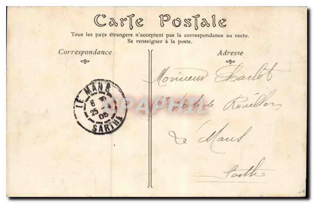 Tours — O Parque Mirabeau — ND Phot - Verso