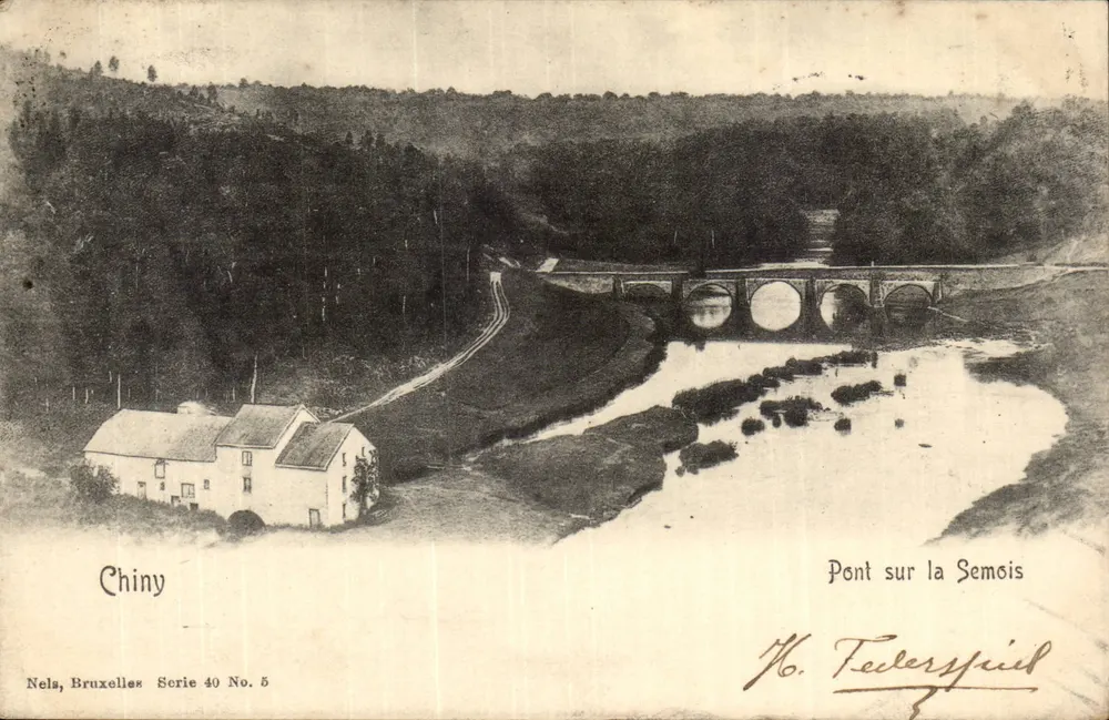 Chiny — Brücke über die Semois — Nels, Brüssel, Serie 40 Nr. 5 - Vorderseite