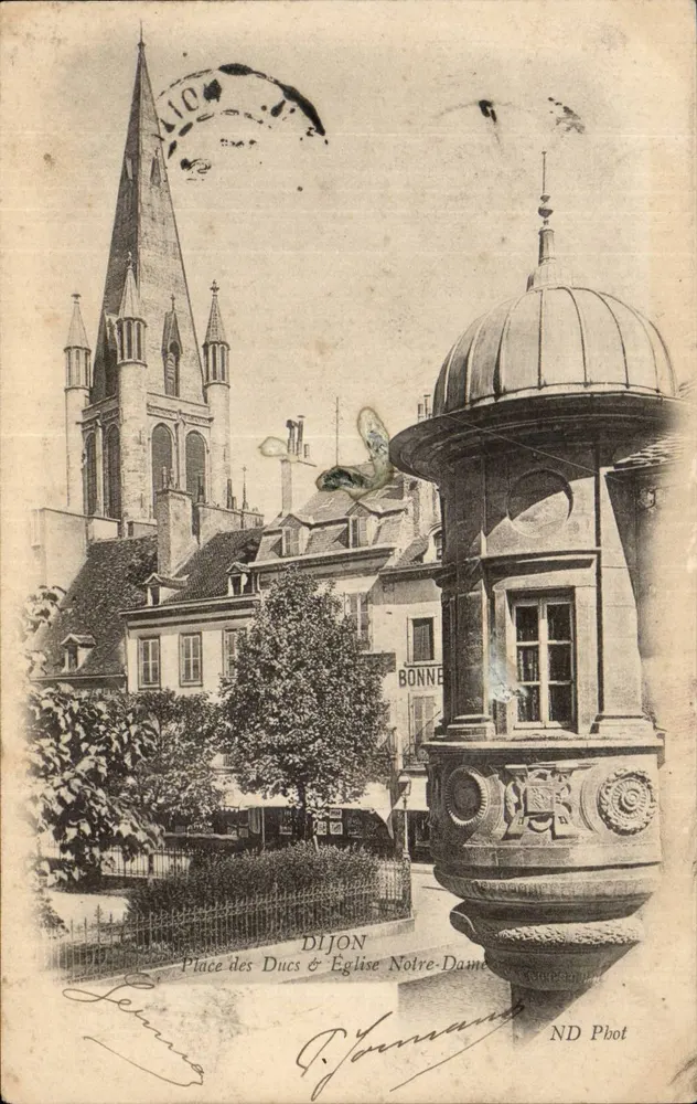 Dijon — Place des Ducs & Kirche Notre-Dame — ND Phot - Vorderseite