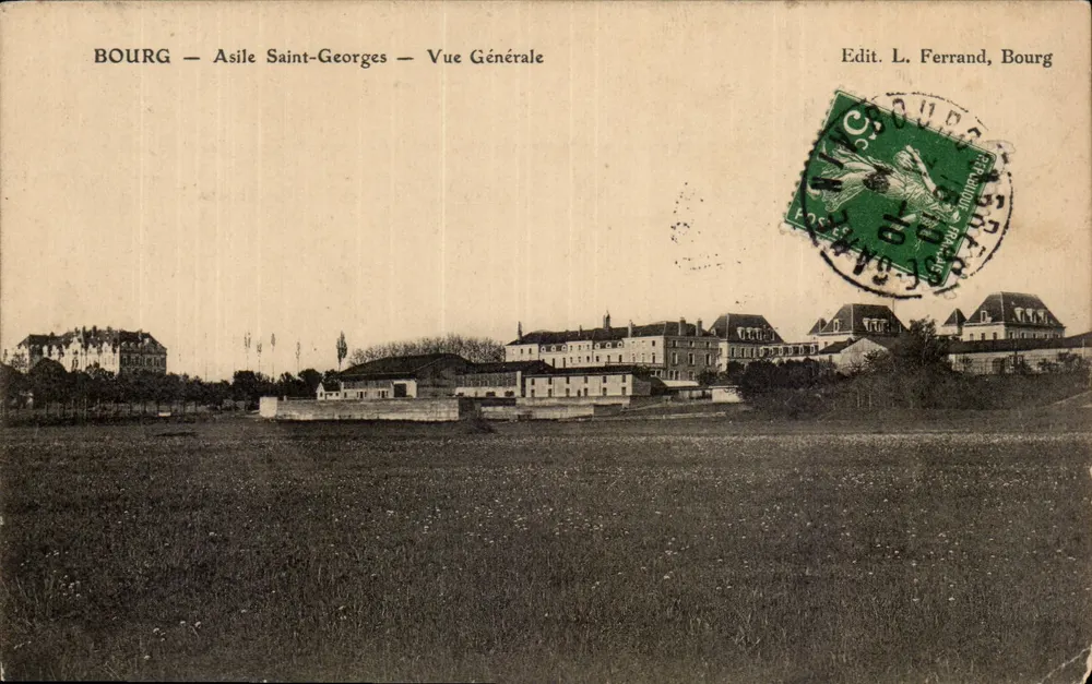 Bourg — Asile Saint-Georges — Vue Générale — Edit. L. Ferrand, Bourg - Frente