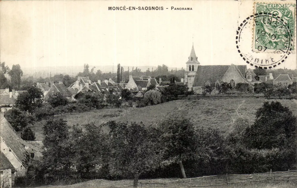 Moncé-en-Saosnois - Panorama — editor desconhecido, número de série não visível - Frente