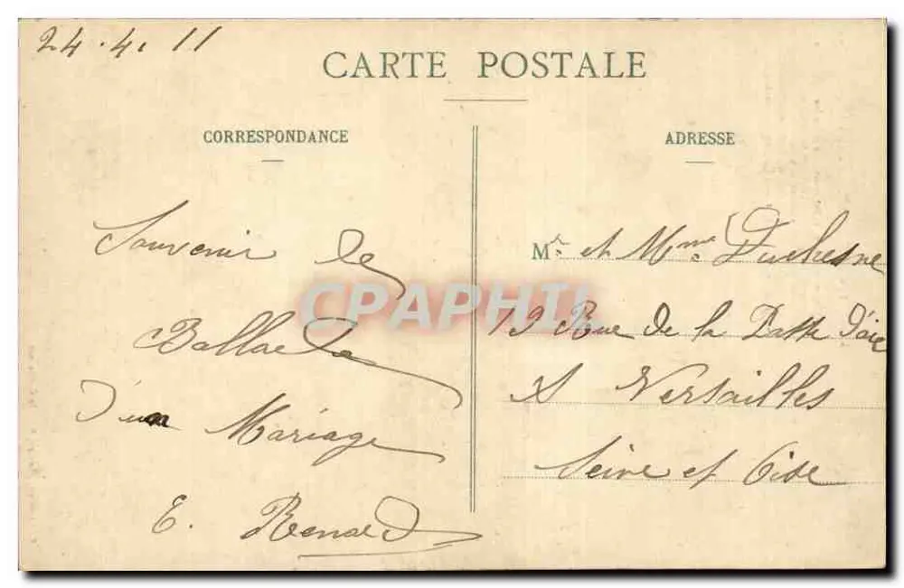 St-MARTIN-de-CONNÉE — A Capela do Carvalho — editor R. Tébouy, Sèvres-Gaillanne - Verso