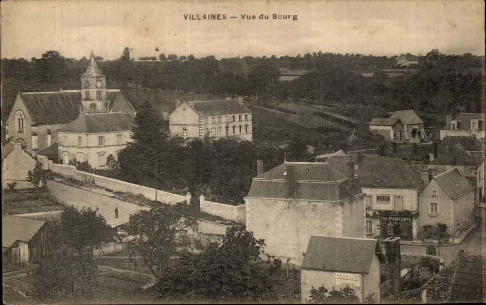 Villaines — Vista do Bourg — Editor Dubonnet - Frente