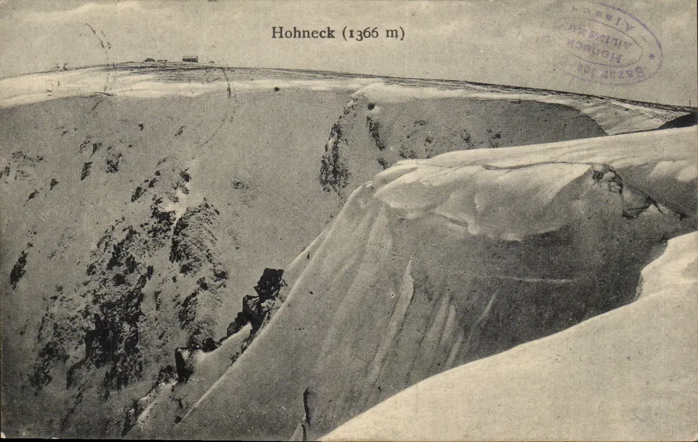Hohneck (1366 m) — vista panorâmica nevada — Felix Tziby, Strasbourg - Frente