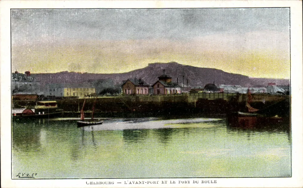 Cherbourg — Der Hafen und das Fort du Roule — RVAC - Vorderseite