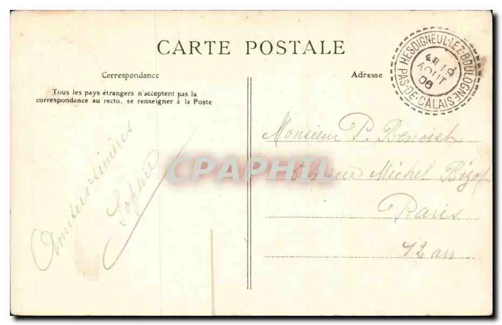 Umgebung von BOULOGNE-SUR-MER — Hardelot — Die Gräben — A.C. — 185bia - Rückseite