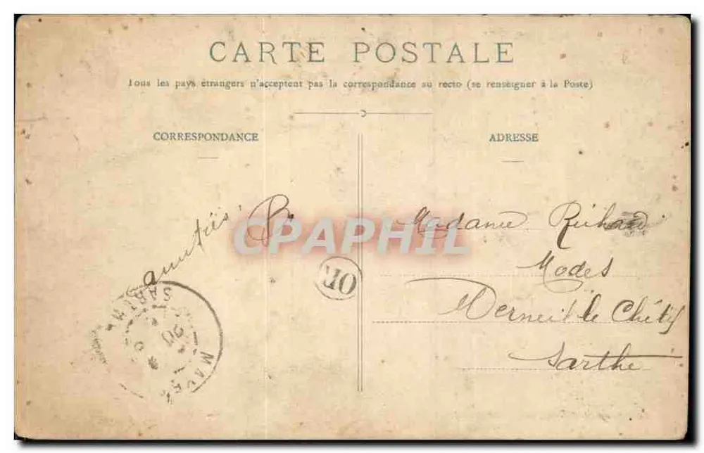 Rouperroux-le-Coquet (Sarthe) — Les deux Écoles — Éd. Léb. Métayer, La Fresnaye - Verso