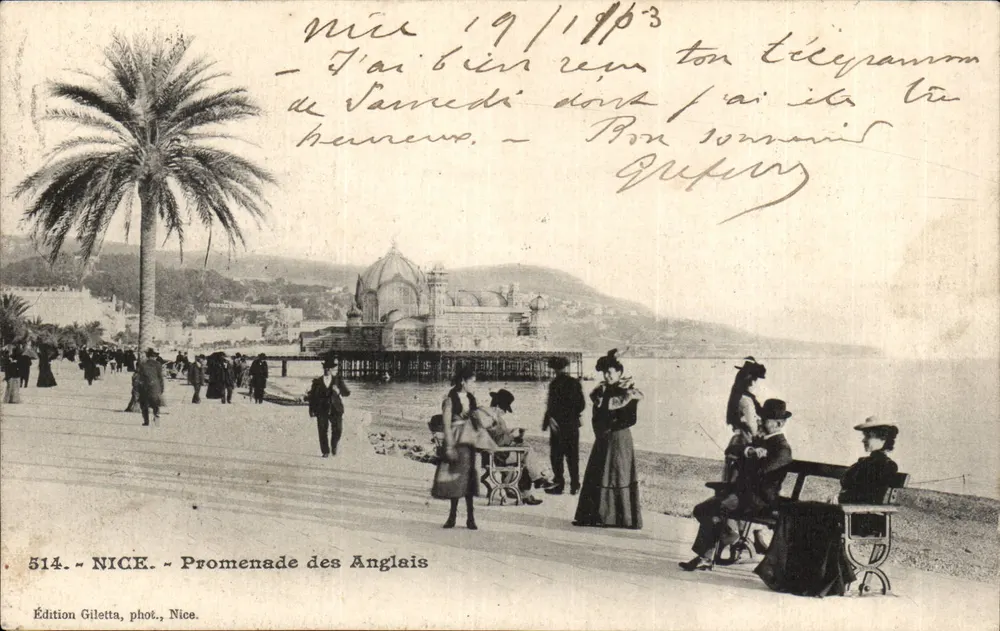 Nice - Promenade des Anglais — Edição Giletta, fot., Nice, n° 514 - Frente