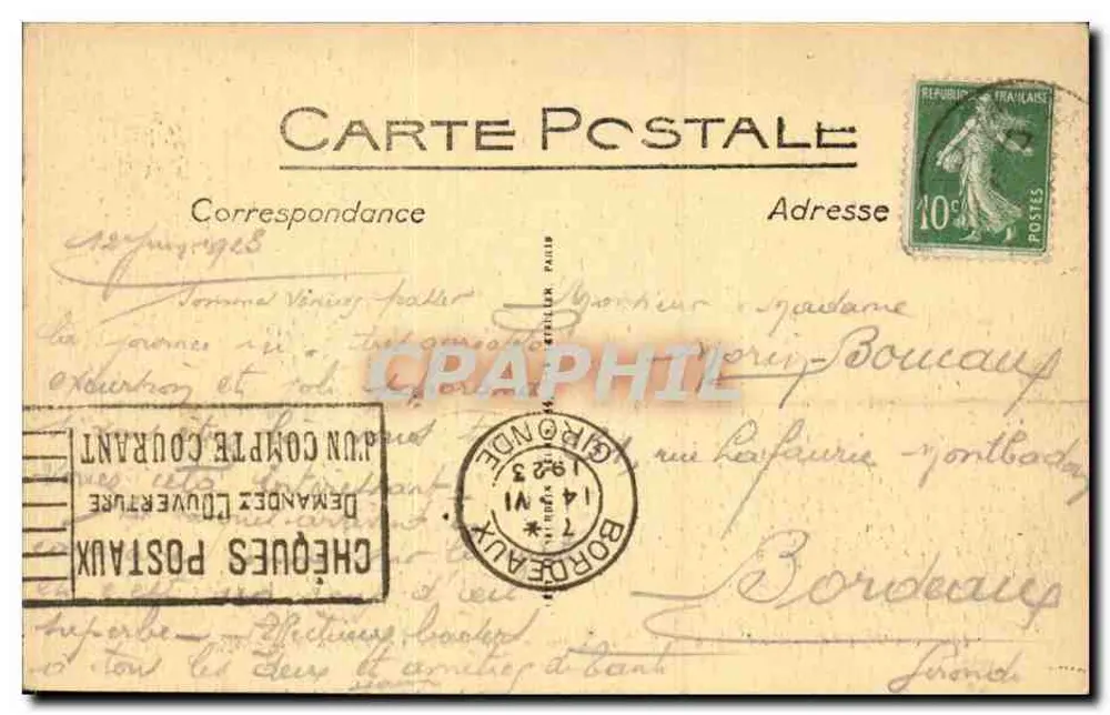 Cancale — Le Départ de la Caravane — LL - Verso