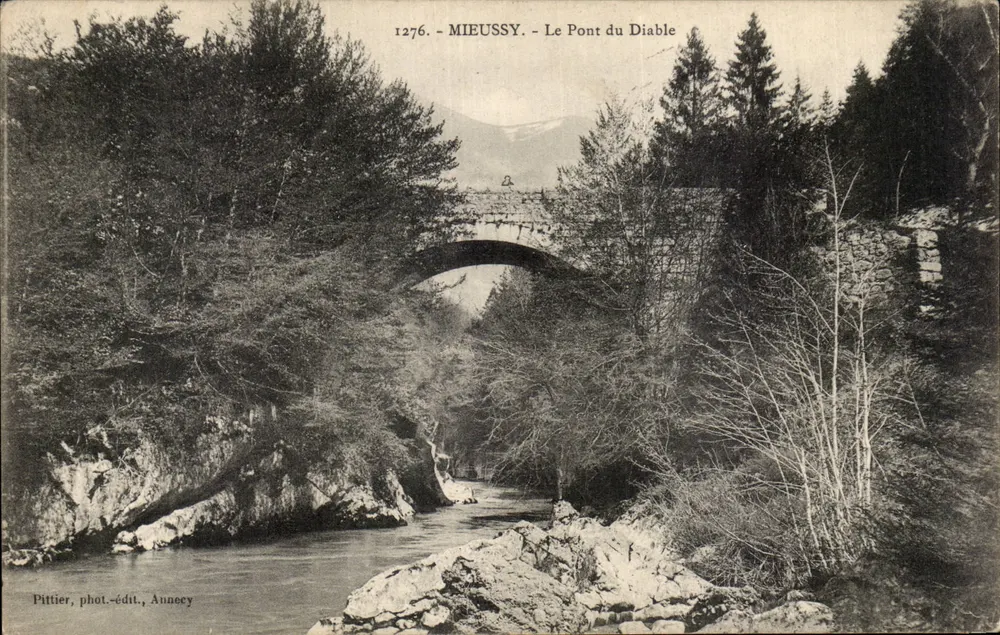 MIEUSSY - O Ponte do Diabo — Pittier, fot.-edit., Annecy, n° 1276 - Frente