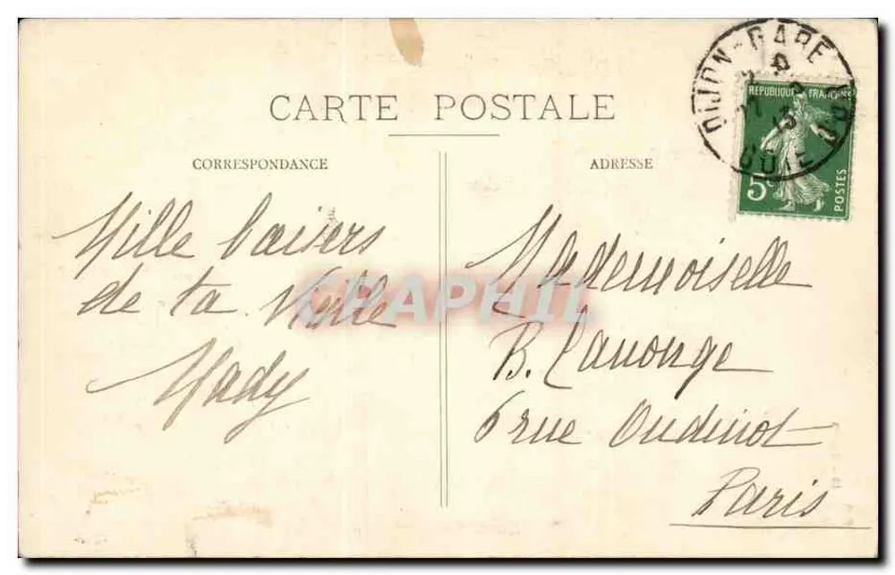 Dijon — O Palácio de Justiça — R. G. Editor, n° 10 - Verso