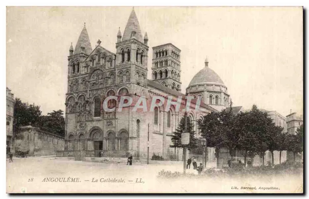 Angoulême — A Catedral — Lib. Barraud, Angoulême — n°18 - Frente