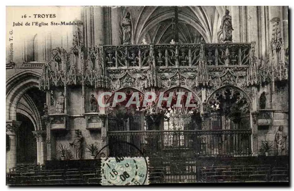 Troyes — Jubé der Kirche Sainte-Madeleine — Sammlung T. G. - Vorderseite