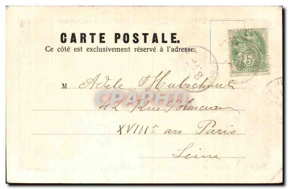 Porta do Carvalho em Luxeuil — M. Pattegax, Luxeuil, n° 50604 - Verso