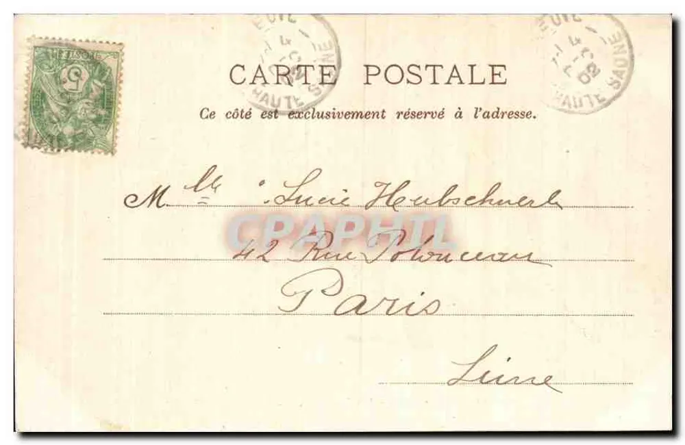 Luxeuil-les-Bains — Os Termas — Reuchet, editor, Fougerolles - Verso