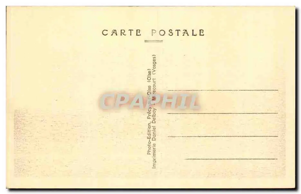 Chantilly (Oise) — O Hotel Condé — Foto-Edição Daniel Dalboy (Mérecourt) - Verso