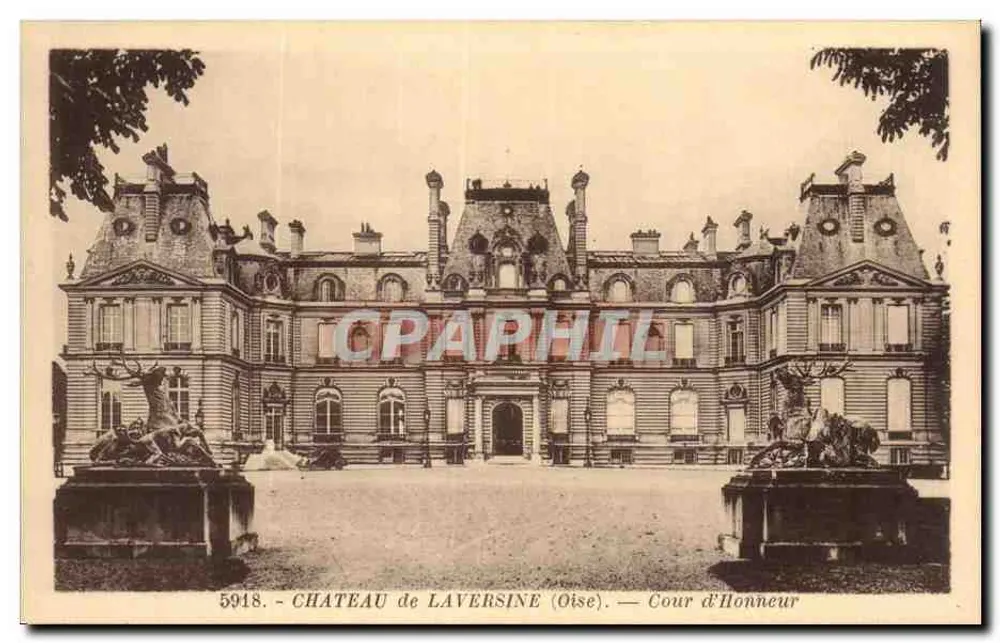 Castelo de Laversine (Oise) — Cour d'Honneur — Photo-Edition Daniel Delboy (Vosges) - Frente