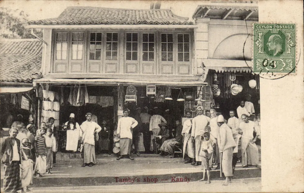 Loja de Tamby — Kandy — Selos de Ceylon - Frente