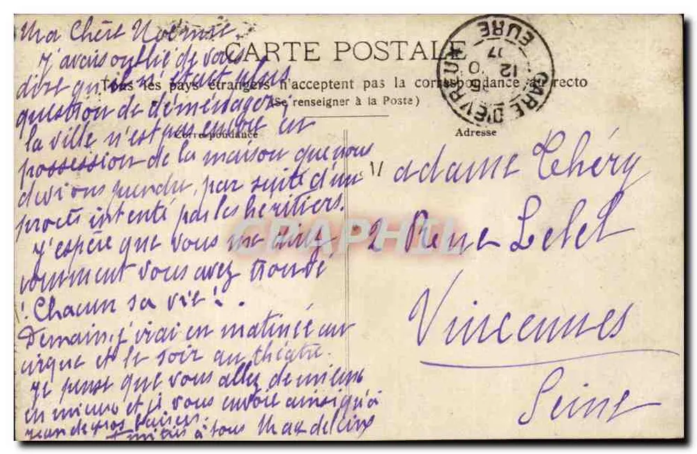 Drieppes — Porto com vagões — Editor desconhecido, número de série não visível - Verso