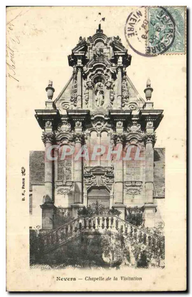 Nevers — Chapelle de la Visitation — B. F.1 PARIS - Frente