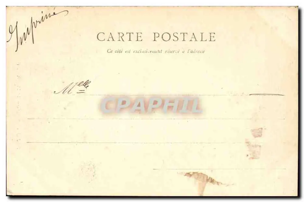Dijon - Estátua de Rameau — G. Pro, editor - Verso