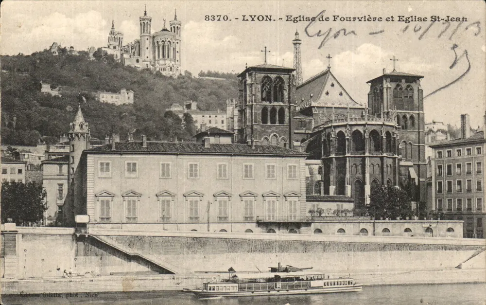Lyon — Kirche Fourvière und Kirche Saint-Jean — Edition Galletta, phot. N°66 - Vorderseite