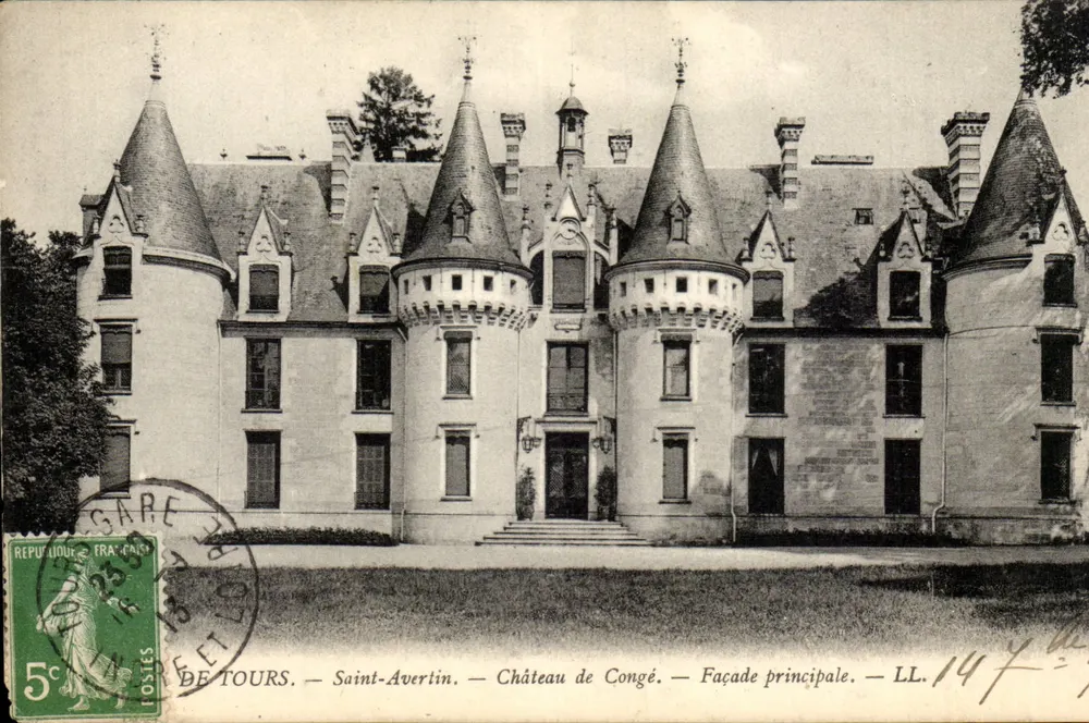 Saint-Avertin — Schloss Congé — Hauptfassade — LL. 14 - Vorderseite