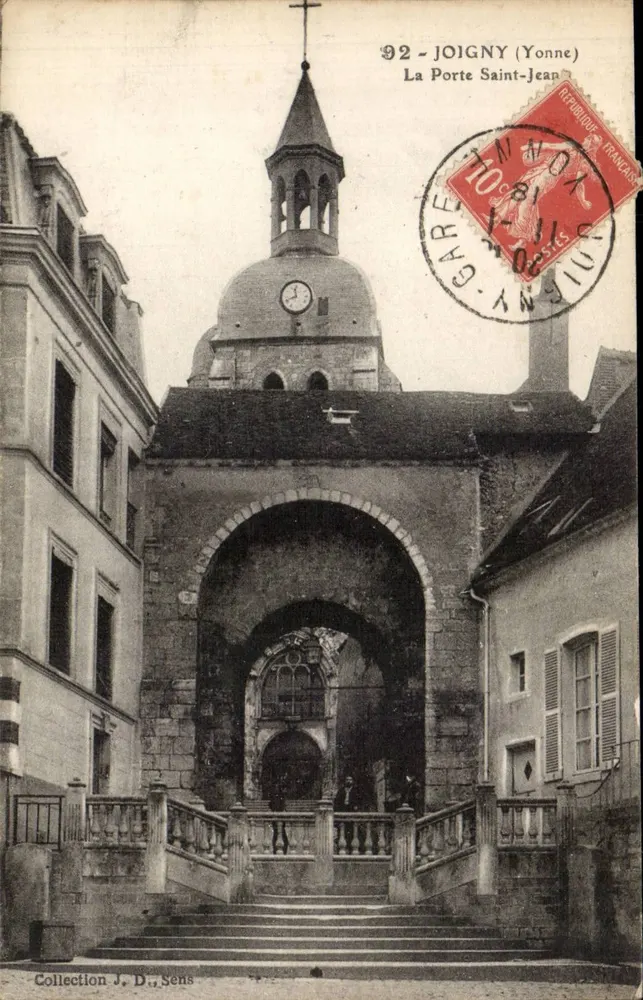 Joigny (Yonne) — Porta Saint-Jean — Coleção J. D., Sens - Frente