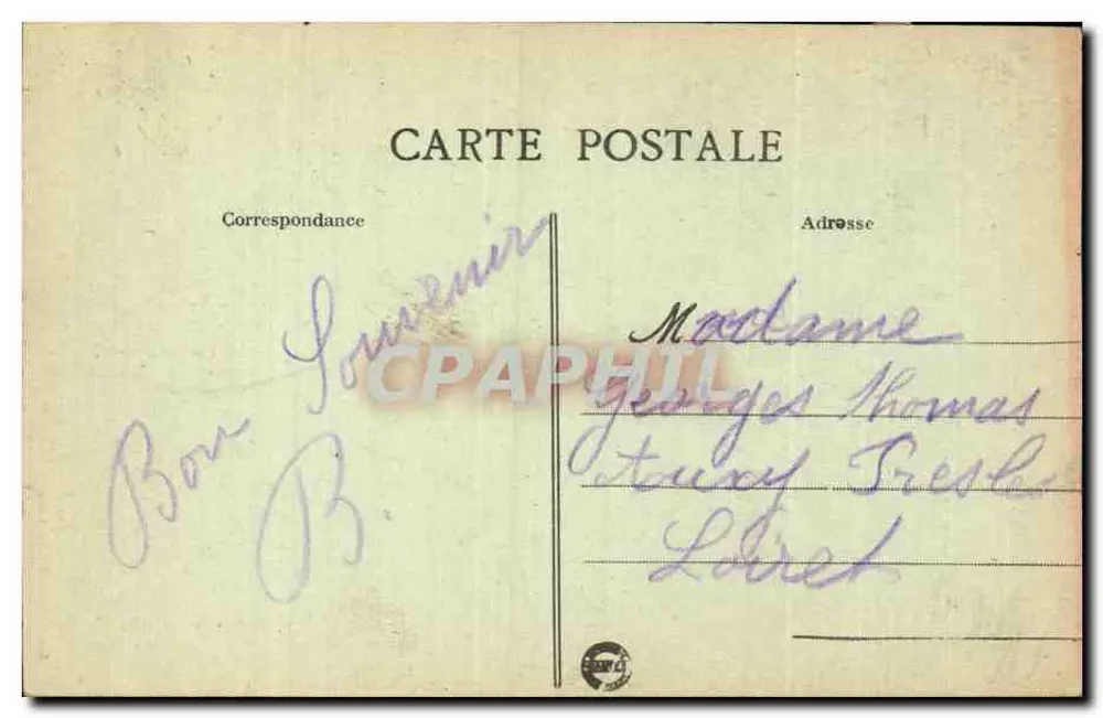 Joigny (Yonne) — Porta Saint-Jean — Coleção J. D., Sens - Verso