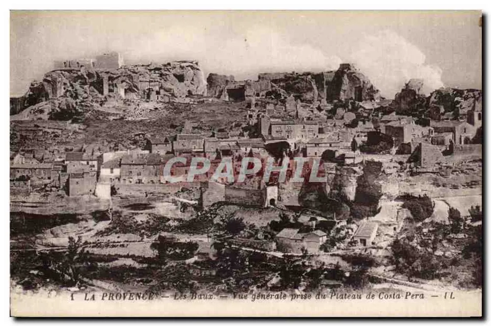 Les Baux — Allgemeine Ansicht vom Plateau de Costa-Pera — I.L. - Vorderseite