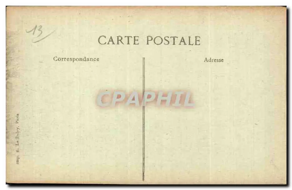 Les Baux — A Rua dos Fornos — editor Le Dolev, Paris, n° 2185 - Verso